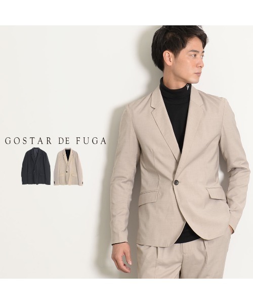 GOSTAR DE FUGA（ゴスタール ジフーガ）の「『GOSTAR DE FUGA』TRストレッチテーラードジャケット（テーラードジャケット・メンズ・ブラック/ベージュ・M/L）」の3枚目の写真
