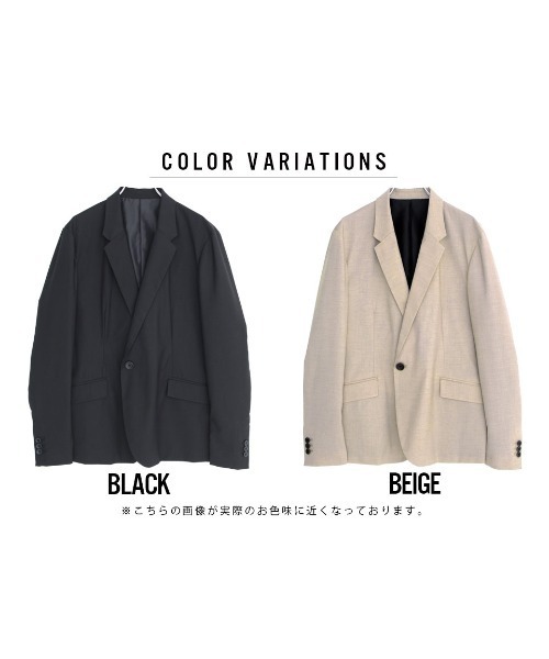 GOSTAR DE FUGA（ゴスタール ジフーガ）の「『GOSTAR DE FUGA』TRストレッチテーラードジャケット（テーラードジャケット・メンズ・ブラック/ベージュ・M/L）」の8枚目の写真