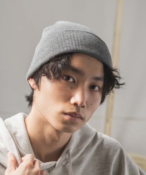 WEGO（ウィゴー）の「WEGO/カラービーニー（ニットキャップ/ビーニー・メンズ・ブルー/オレンジ/ブラック/ベージュ/ダークグリーン/ネイビー/ホワイト/ブラウン/パープル/ワイン/レッド/イエロー系その他2/杢グレー/ピンク/ターコイズブルー・FREE）」の20枚目の写真