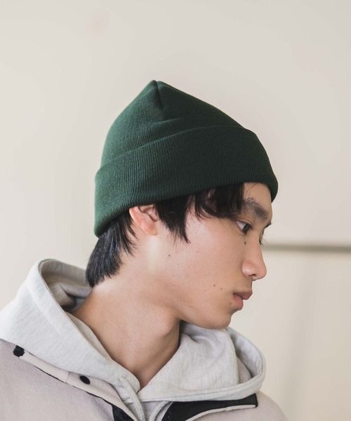 WEGO（ウィゴー）の「WEGO/カラービーニー（ニットキャップ/ビーニー・メンズ・ブルー/オレンジ/ブラック/ベージュ/ダークグリーン/ネイビー/ホワイト/ブラウン/パープル/ワイン/レッド/イエロー系その他2/杢グレー/ピンク/ターコイズブルー・FREE）」の17枚目の写真