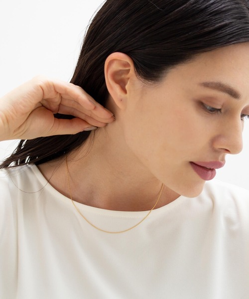 JUICY ROCK(ジューシーロック)の「GP(SV925) ショートアズキチェーンネックレス(ネックレス・レディース・ゴールド・ONE SIZE)」の10枚目の写真
