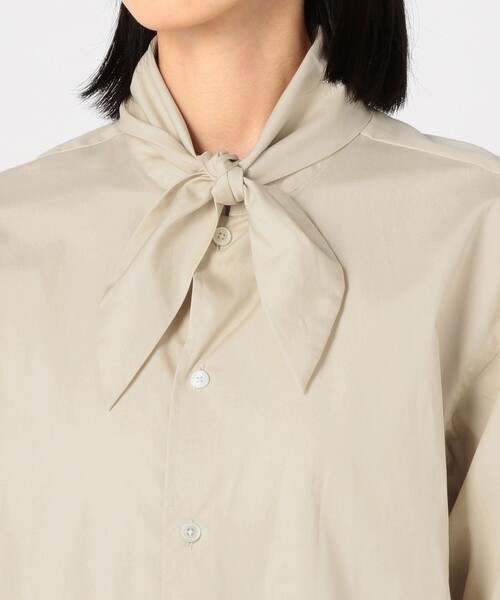 ORCIVAL（オーシバル）の「【ORCIVAL】タイカラーシャツ CPB WOMEN（シャツ/ブラウス・レディース・アイボリー/ネイビー・1）」の11枚目の写真