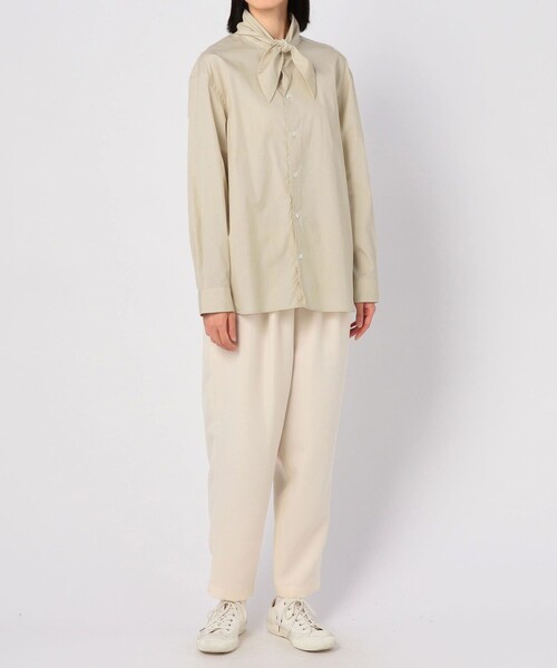 ORCIVAL（オーシバル）の「【ORCIVAL】タイカラーシャツ CPB WOMEN（シャツ/ブラウス・レディース・アイボリー/ネイビー・1）」の14枚目の写真