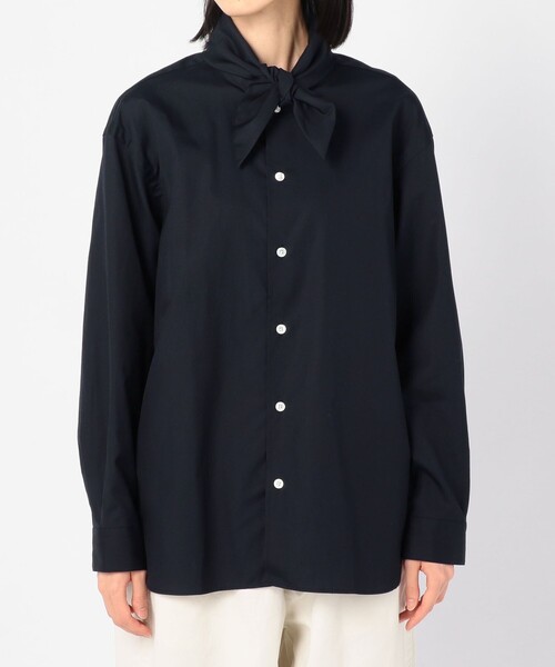 ORCIVAL（オーシバル）の「【ORCIVAL】タイカラーシャツ CPB WOMEN（シャツ/ブラウス・レディース・アイボリー/ネイビー・1）」の16枚目の写真