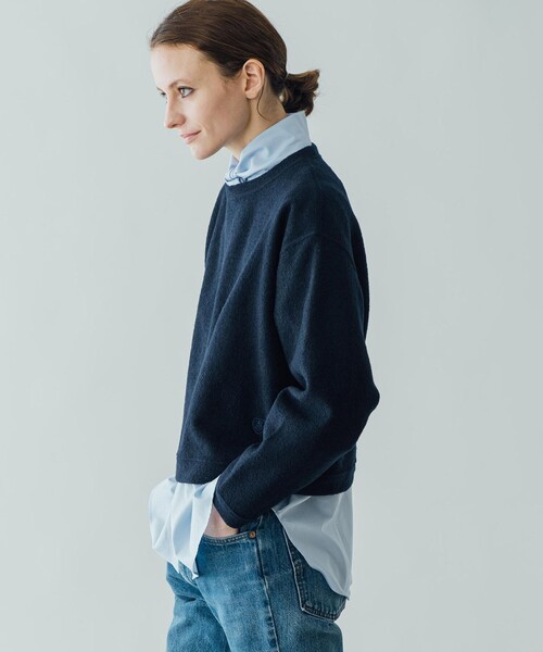 ORCIVAL（オーシバル）の「【ORCIVAL】タイカラーシャツ CPB WOMEN（シャツ/ブラウス・レディース・アイボリー/ネイビー・1）」の17枚目の写真