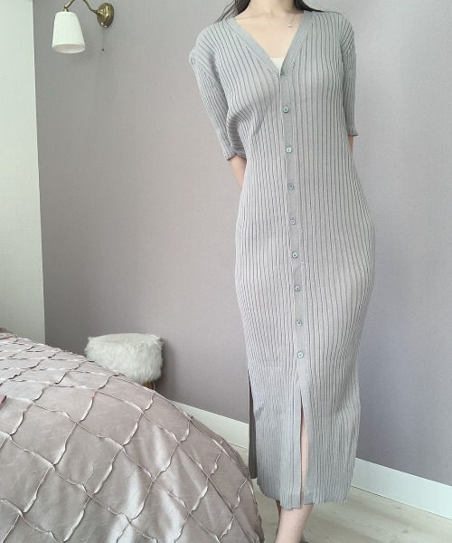 Knit スリットニットワンピース ワンピース Myme Onepiece Myme Slit ワンピース Be Heart Heart To マイミーハートビート のファッション