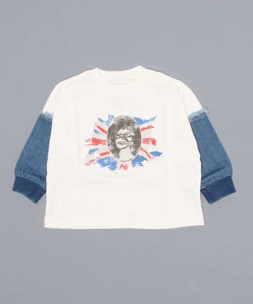 Ocean&Ground(オーシャン&グラウンド)の「リメイクバンドTシャツ(80~140cm)(Tシャツ/カットソー・キッズ・ホワイト/ブラック・140/100/120/90/130/110/80/95)」の6枚目の写真