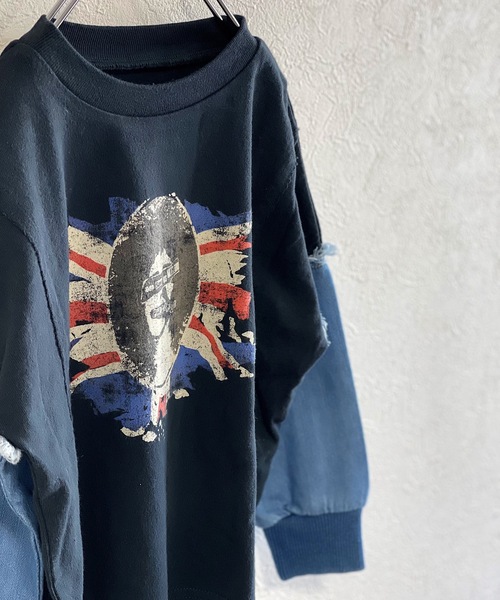 Ocean&Ground(オーシャン&グラウンド)の「リメイクバンドTシャツ(80~140cm)(Tシャツ/カットソー・キッズ・ホワイト/ブラック・140/100/120/90/130/110/80/95)」の5枚目の写真