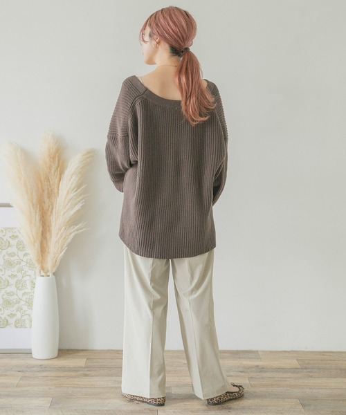 ITEMS URBANRESEARCH(アイテムズ アーバンリサーチ)の「片畦ボリュームニットカーディガン(カーディガン/ボレロ・レディース・グリーン/ブラウン/イエロー/ベージュ/ブラック・FREE)」の10枚目の写真