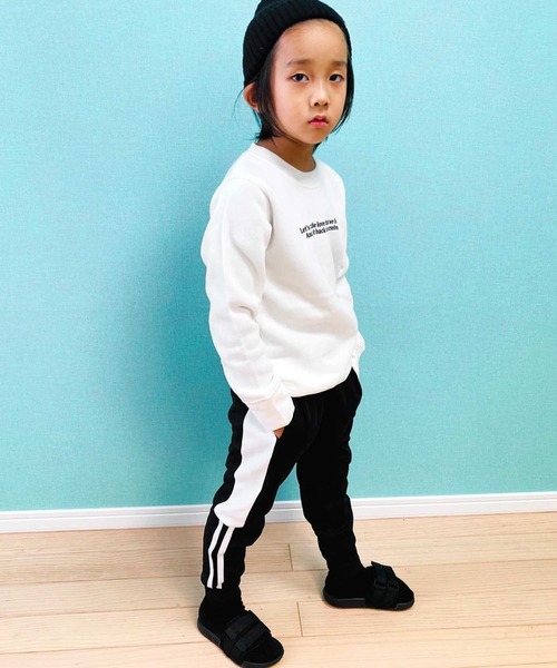THE CASUAL（カジュアル）の「ライン入り 切替 ジョガーパンツ キッズ（その他パンツ・キッズ・ブラック/ブルー系その他/杢グレー/グレー系その他/チャコール/ネイビー/ベージュ系その他/グレー系その他2/ベージュ/ブラック系その他・140cm/150cm/130cm/110cm/160cm/120cm）」の22枚目の写真