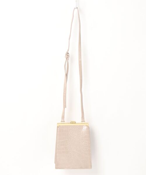 AULI(アウリィ)の「クロコ柄スクエアロックショルダーバッグ(ショルダーバッグ・レディース・ブラック/ブラウン/グレイッシュベージュ・FREE)」の19枚目の写真