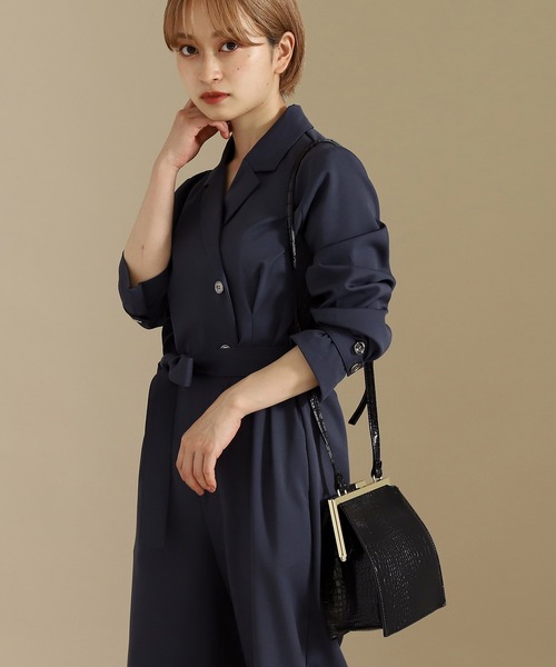 AULI(アウリィ)の「クロコ柄スクエアロックショルダーバッグ(ショルダーバッグ・レディース・ブラック/ブラウン/グレイッシュベージュ・FREE)」の9枚目の写真