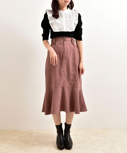 MAJESTIC LEGON（マジェスティックレゴン）の「ガーリースタイトップス（ニット/セーター・レディース・ブラック/アイボリー・MEDIUM）」の16枚目の写真