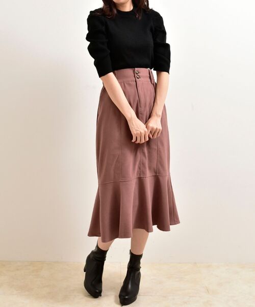 MAJESTIC LEGON（マジェスティックレゴン）の「ガーリースタイトップス（ニット/セーター・レディース・ブラック/アイボリー・MEDIUM）」の22枚目の写真