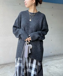 DouDou | 【新色追加】【WEB限定】ビッグシルエットクルーネックプルオーバー(ニット/セーター)