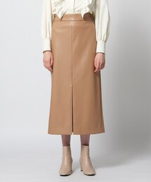 DRESSTERIOR | 【スタイリスト亀恭子さんコラボアイテム】フェイクレザースカート(スカート)