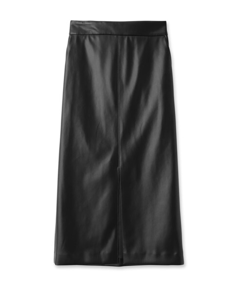 DRESSTERIOR（ドレステリア）の「◆【スタイリスト亀恭子さんコラボアイテム】フェイクレザースカート（スカート・レディース・ベージュ/ブラック・36/34/40/38）」の6枚目の写真