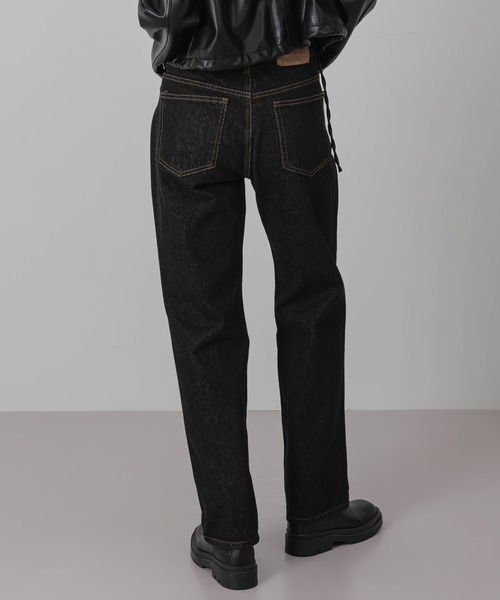 FOLLOWIN（フォロウィン）の「ノーマルブラックデニムパンツ（デニムパンツ・レディース・ブラック・SMALL/MEDIUM/LARGE）」の7枚目の写真