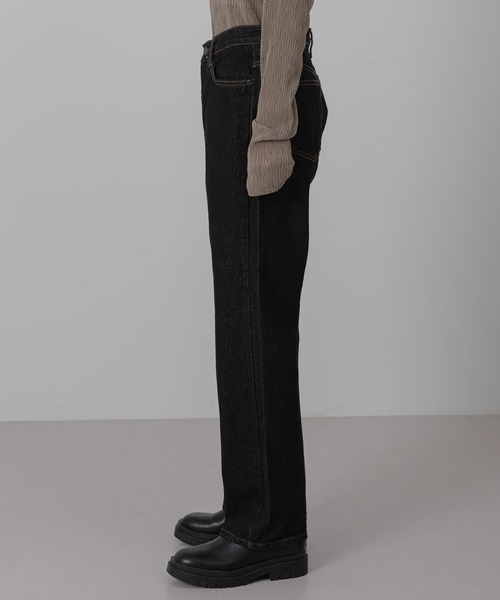 FOLLOWIN（フォロウィン）の「ノーマルブラックデニムパンツ（デニムパンツ・レディース・ブラック・SMALL/MEDIUM/LARGE）」の17枚目の写真