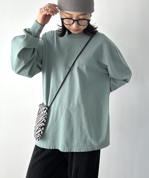 LOS ANGELES APPAREL(ロサンゼルスアパレル)の「LOS ANGELES APPAREL (ロサンゼルスアパレル) / 6.5oz 無地 ロンT コットン100% 製品染め ベーシック 無地カットソー ビッグサイズ ロングスリーブ /Long Sleeve Garment Dye Crew Neck T-Shirt(Tシャツ/カットソー・レディース・ホワイト/ブラック/グリーン/グレイッシュベージュ/ネイビー/オフホワイト・M/L/XL)」の21枚目の写真
