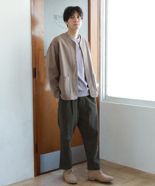 LAKOLE(ラコレ)の「ウーリーテックカーデジャケット / 953108(カーディガン/ボレロ・メンズ・チャコールグレー/グリーン/モカ・MEDIUM/X-LARGE/LARGE)」の7枚目の写真