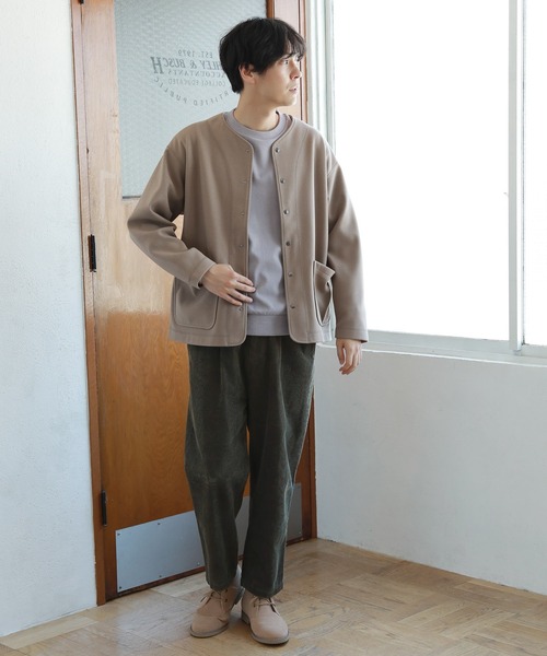 LAKOLE(ラコレ)の「ウーリーテックカーデジャケット / 953108(カーディガン/ボレロ・メンズ・チャコールグレー/グリーン/モカ・MEDIUM/X-LARGE/LARGE)」の10枚目の写真