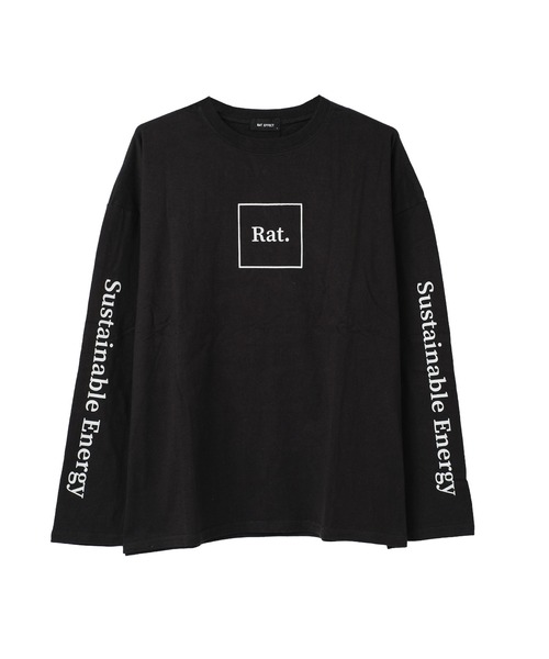 RAT EFFECT（ラットエフェクト）の「袖ロゴプリントロングTシャツ（Tシャツ/カットソー・キッズ・チャコールグレー/グレー/ブラック/ライトブルー/グリーン・160/150/120/130/140）」の12枚目の写真