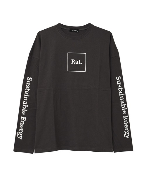 RAT EFFECT（ラットエフェクト）の「袖ロゴプリントロングTシャツ（Tシャツ/カットソー・キッズ・チャコールグレー/グレー/ブラック/ライトブルー/グリーン・160/150/120/130/140）」の13枚目の写真
