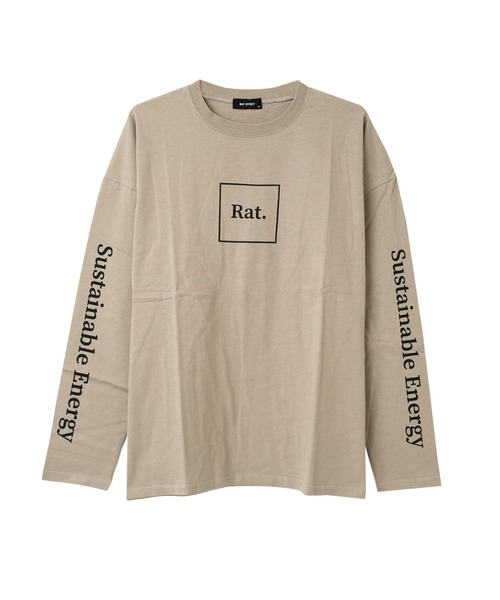 RAT EFFECT（ラットエフェクト）の「袖ロゴプリントロングTシャツ（Tシャツ/カットソー・キッズ・チャコールグレー/グレー/ブラック/ライトブルー/グリーン・160/150/120/130/140）」の14枚目の写真
