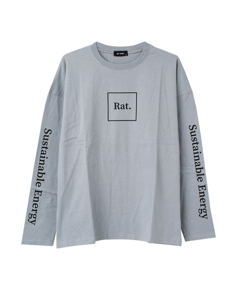 RAT EFFECT（ラットエフェクト）の「袖ロゴプリントロングTシャツ（Tシャツ/カットソー・キッズ・チャコールグレー/グレー/ブラック/ライトブルー/グリーン・160/150/120/130/140）」の16枚目の写真