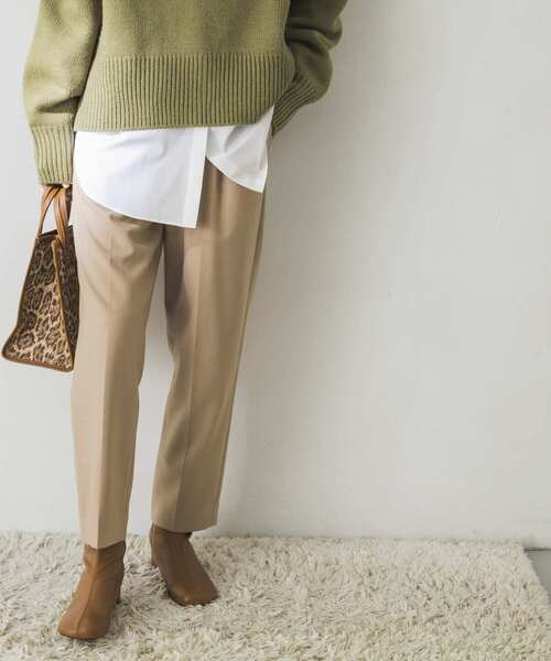 URBAN RESEARCH（アーバンリサーチ）の「ウォッシャブルウールドロストテーパードパンツ（その他パンツ・レディース・チャコールグレー/ブラック/ベージュ・34/36/38）」の5枚目の写真