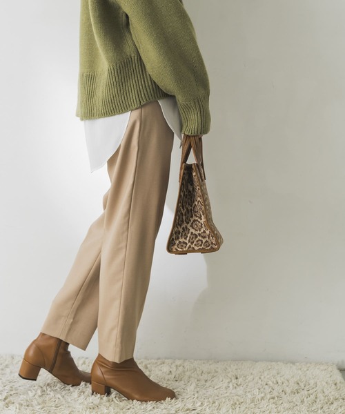 URBAN RESEARCH（アーバンリサーチ）の「ウォッシャブルウールドロストテーパードパンツ（その他パンツ・レディース・チャコールグレー/ブラック/ベージュ・34/36/38）」の10枚目の写真