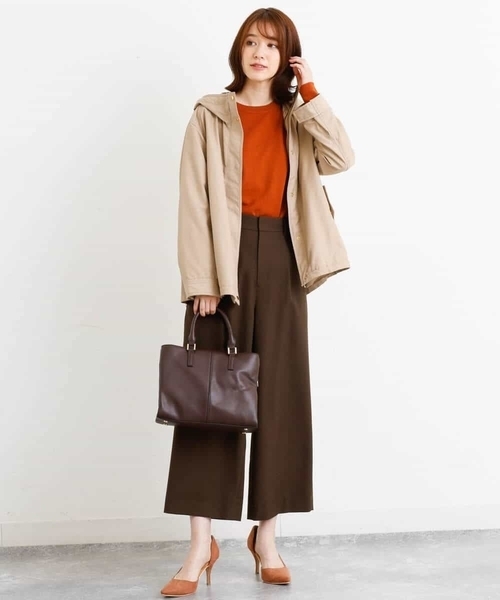 MK MICHEL KLEIN（エムケーミッシェルクラン）の「【洗える】ウールライク ワイドパンツ（その他パンツ・レディース・ライトグレー/ブラウン/ライトブラウン・38/40）」の17枚目の写真