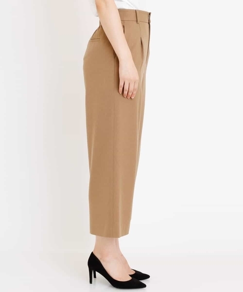 MK MICHEL KLEIN（エムケーミッシェルクラン）の「【洗える】ウールライク ワイドパンツ（その他パンツ・レディース・ライトグレー/ブラウン/ライトブラウン・38/40）」の4枚目の写真