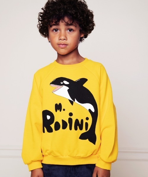 mini rodini / シャチプリント トレーナー