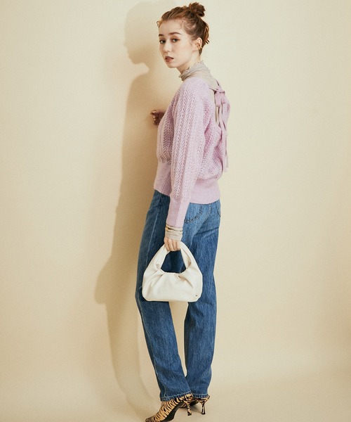 MADEMOISELLE ROPE'(マドモアゼル ロペ)の「ソフトワンハンドルミニバッグ(ハンドバッグ・レディース・オフホワイト/ダークブラウン/ピンク系その他・FREE)」の6枚目の写真