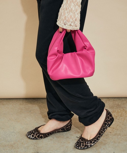 MADEMOISELLE ROPE'(マドモアゼル ロペ)の「ソフトワンハンドルミニバッグ(ハンドバッグ・レディース・オフホワイト/ダークブラウン/ピンク系その他・FREE)」の8枚目の写真