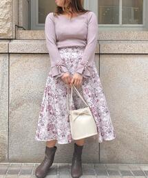 Allamanda | 花柄ミディスカート(スカート)