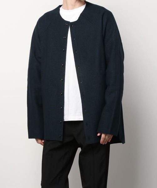 VOAAOV(ヴォアーブ)の「【VOAAOV】 wool ring jersey cardigan(カーディガン/ボレロ・メンズ・ブラック/ベージュ/ブルー/ネイビー/ライトグリーン・2/1)」の16枚目の写真