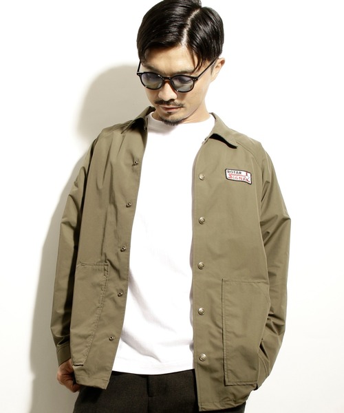 ROTAR(ローター)の「Signal Coach Jacket ワッペン ナイロン コーチジャケット(ナイロンジャケット・メンズ・カーキ・LARGE/X-LARGE/MEDIUM)」の5枚目の写真