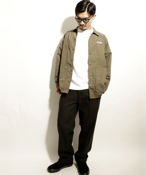 ROTAR(ローター)の「Signal Coach Jacket ワッペン ナイロン コーチジャケット(ナイロンジャケット・メンズ・カーキ・LARGE/X-LARGE/MEDIUM)」の7枚目の写真