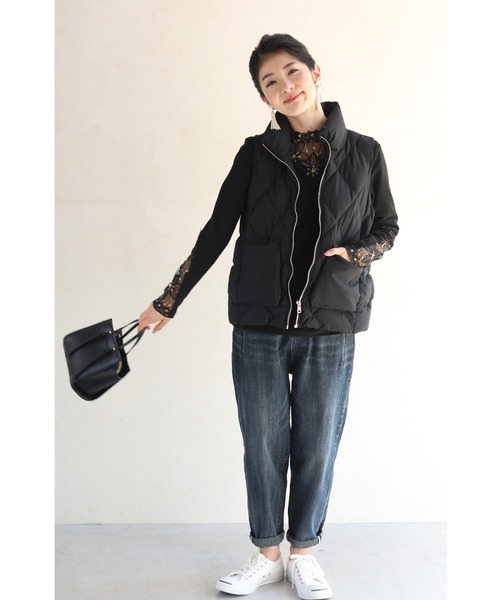 cawaii(カワイイ)の「華やぐ花刺繍あったかインナー トップス(Tシャツ/カットソー・レディース・ブラック・FREE)」の10枚目の写真