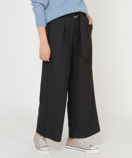 ikka(イッカ)の「RENU ウーリッシュサーモリボンパンツ(その他パンツ・レディース・ブラック/ベージュ/キャメル/ブラウン・M/L)」の2枚目の写真