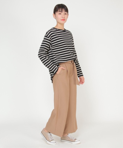 ikka(イッカ)の「RENU ウーリッシュサーモリボンパンツ(その他パンツ・レディース・ブラック/ベージュ/キャメル/ブラウン・M/L)」の8枚目の写真