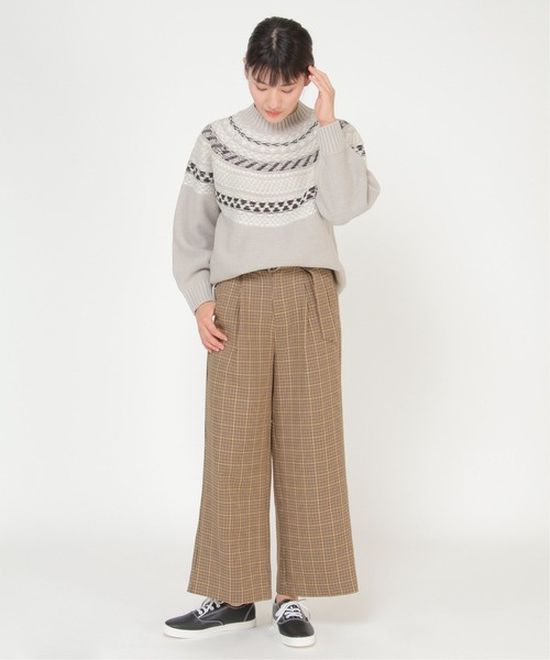 ikka(イッカ)の「RENU ウーリッシュサーモリボンパンツ(その他パンツ・レディース・ブラック/ベージュ/キャメル/ブラウン・M/L)」の19枚目の写真