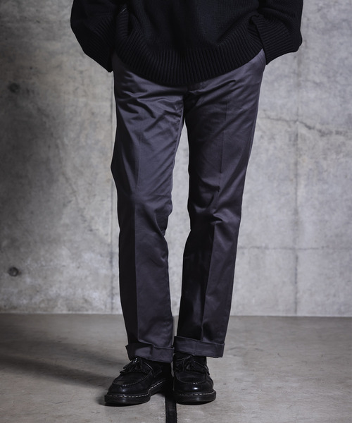 NIDO(ニド)の「スケーターツイルパンツ(チノパンツ・メンズ・チャコールグレー/ブラック/ベージュ/グリーン・M/L)」の3枚目の写真