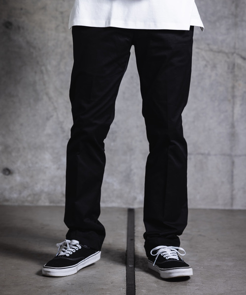 NIDO(ニド)の「スケーターツイルパンツ(チノパンツ・メンズ・チャコールグレー/ブラック/ベージュ/グリーン・M/L)」の2枚目の写真