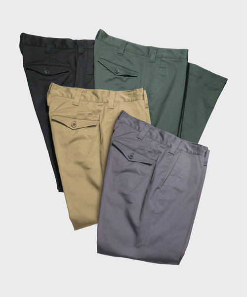 NIDO(ニド)の「スケーターツイルパンツ(チノパンツ・メンズ・チャコールグレー/ブラック/ベージュ/グリーン・M/L)」の6枚目の写真