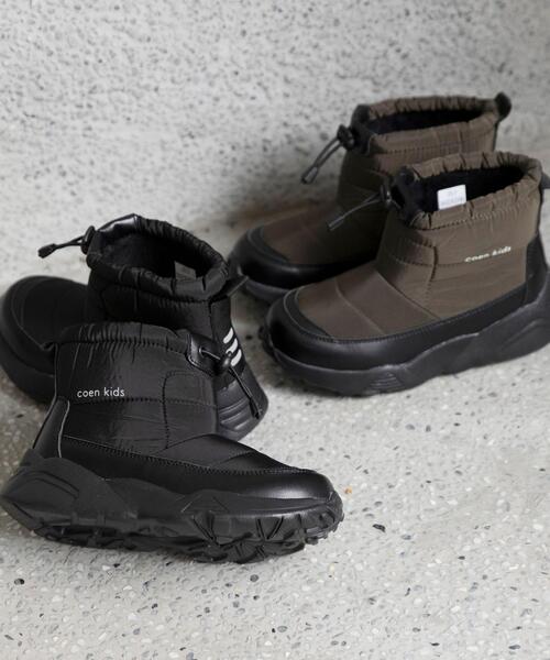 coen（コーエン）の「【coen キッズ】キルトショートブーツ（ブーツ・キッズ・オリーブ/ブラック・21cm/19cm/20cm/18cm）」の11枚目の写真