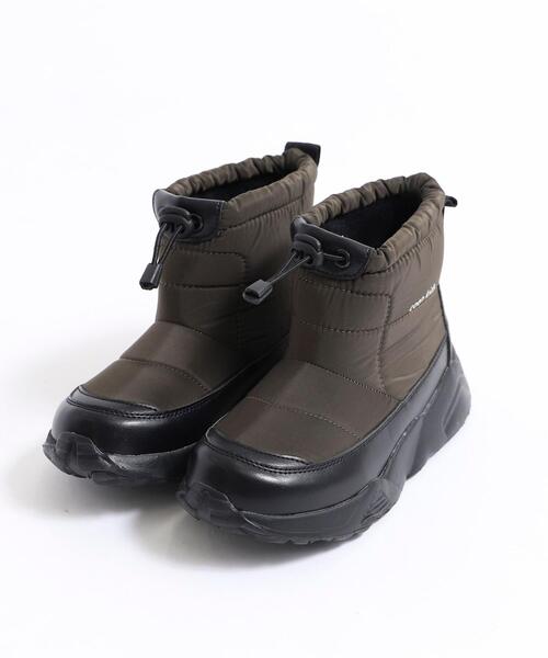 coen（コーエン）の「【coen キッズ】キルトショートブーツ（ブーツ・キッズ・オリーブ/ブラック・21cm/19cm/20cm/18cm）」の3枚目の写真